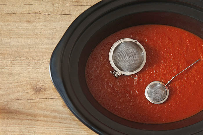 Receta de salsa de tomate en Crock Pot