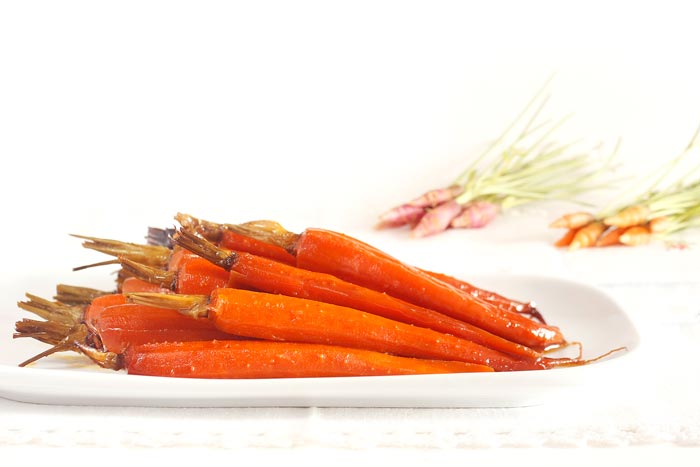 Receta de zanahorias glaseadas de guarnición en Crock Pot