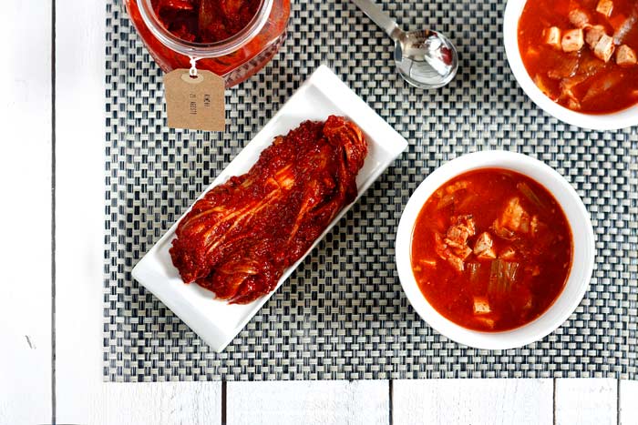 Sopa de kimchi. Recetas de cenas para crock pot