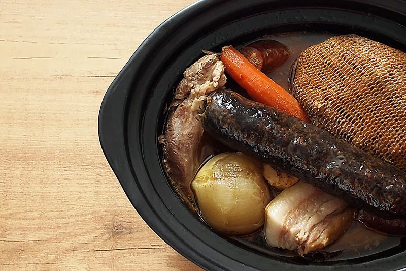 Receta de cocido madrileño en Crock Pot