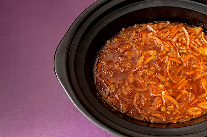Mermelada amarga en crock pot