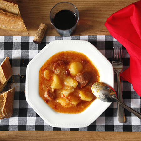 Receta de patatas a la riojana en Crock Pot