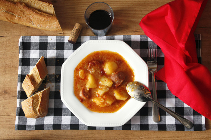 Receta de patatas a la riojana en Crock Pot