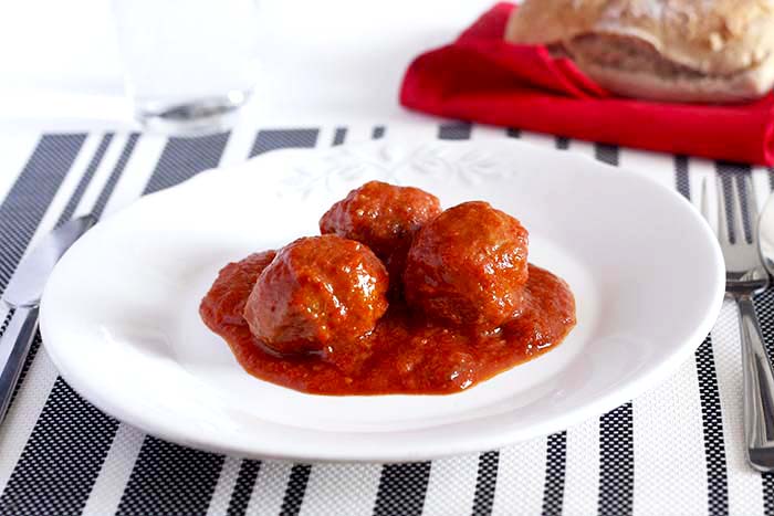 Albóndigas con tomate. Receta para Crock Pot