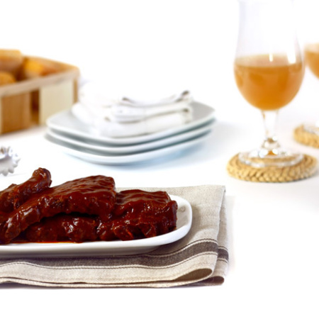 Costillas barbacoa. Receta para Crock Pot