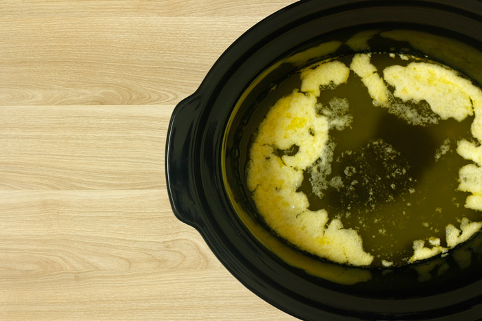 Mantequilla clarificada. Receta para Crock Pot