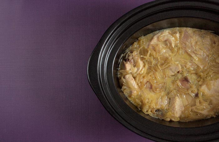 Receta de bonito encebollado en Crock Pot