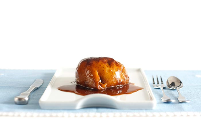 Manzanas asadas al toffe en Crock Pot
