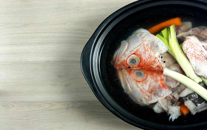 Fumet de pescado. Receta para Crock Pot
