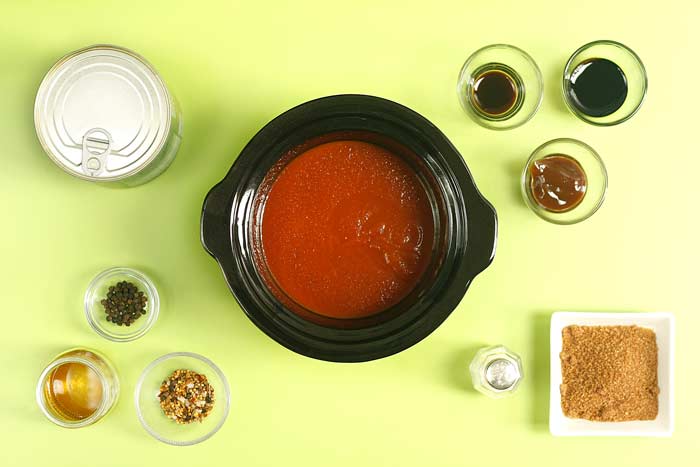 Salsa barbacoa. Receta para Crock Pot