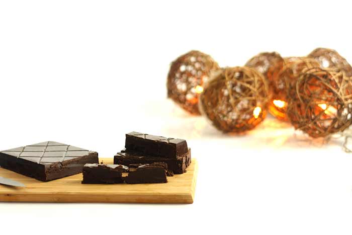 Turrón de trufa a la naranja. receta de Navidad en Crock Pot