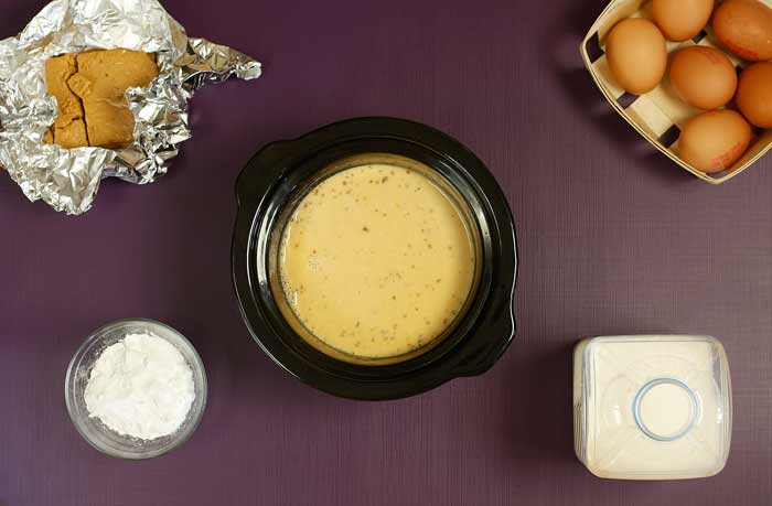 Natillas de turrón. Receta de Navidad para Crock Pot