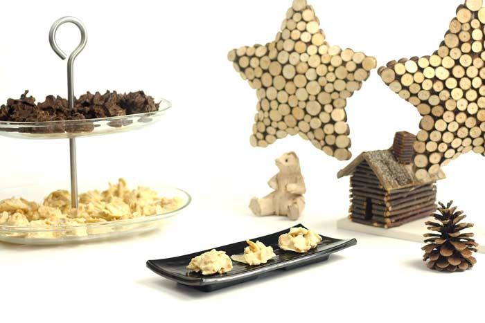 Rocas de chocolate blanco. almendras y jengibre. Receta para Crock Pot