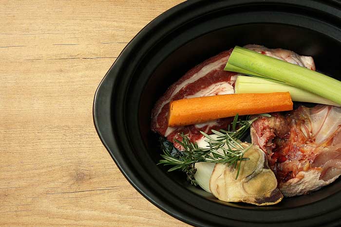 Sopa de galets. Receta de Navidad para Crock Pot