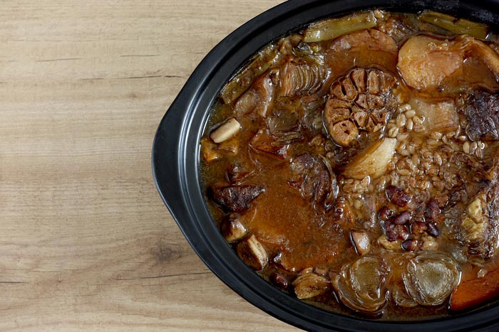 Cholent para shabat en olla electrica - Recetas Judias