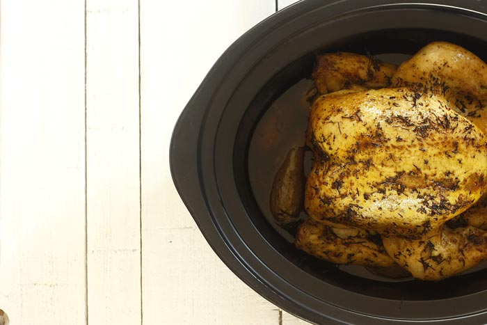 Pollo asado. Receta para Crock Pot