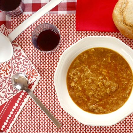 Sopa de ajo. Recetas de cenas para crock pot