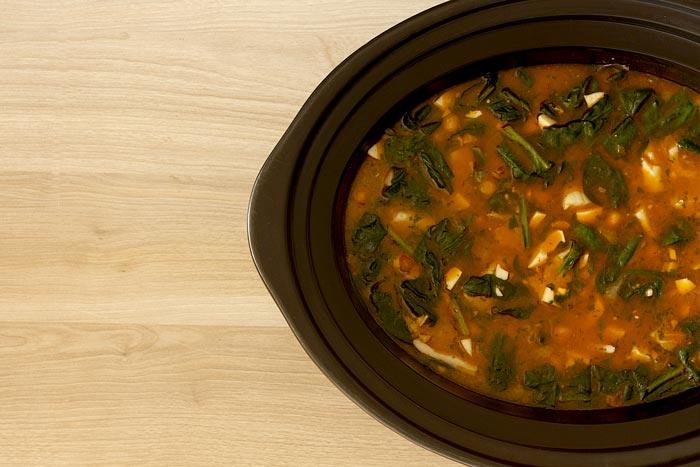 Potaje de garbanzos de vigilia. Receta para Crock Pot