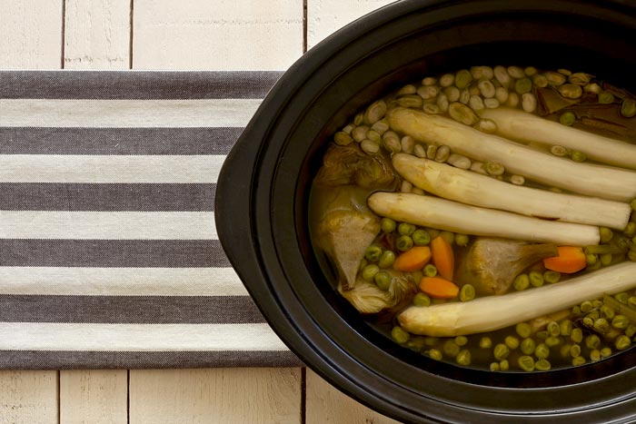 Menestra de verduras. Receta para Crock Pot