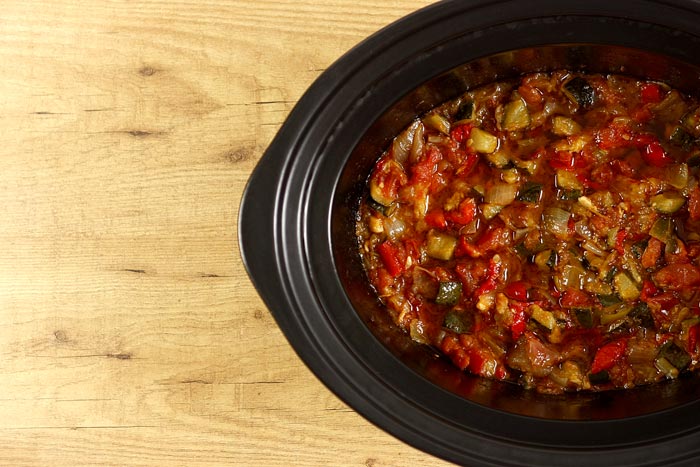 Pisto manchego. Receta para Crock Pot