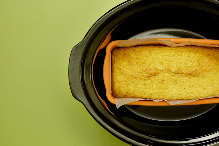 Bizcocho de nata y lima. Receta para Crock Pot