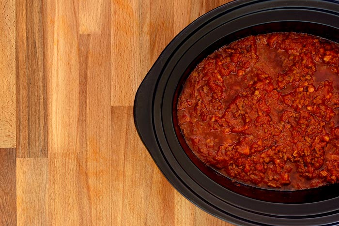 Salsa bolognesa. Receta para Crock Pot