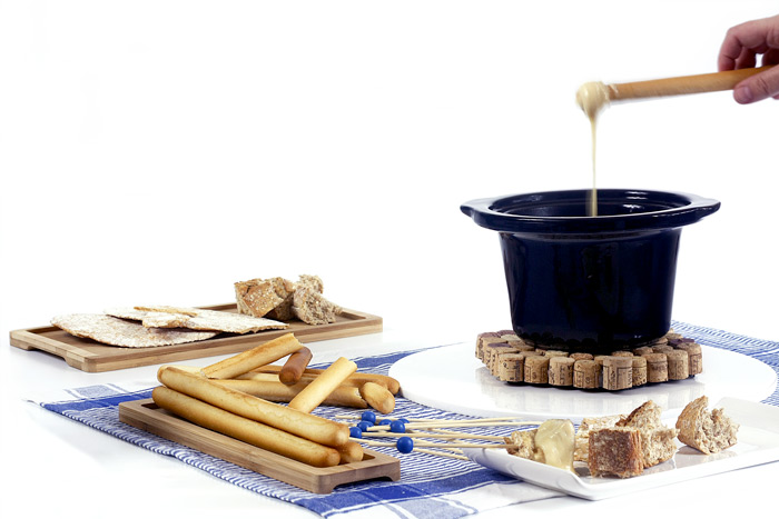 Fondue de queso. Receta para Crock Pot