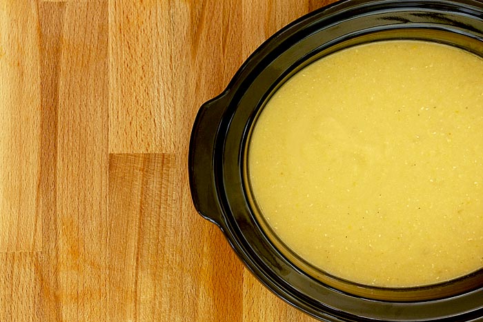 Puré de lentejas amarillas. Receta para Crock Pot