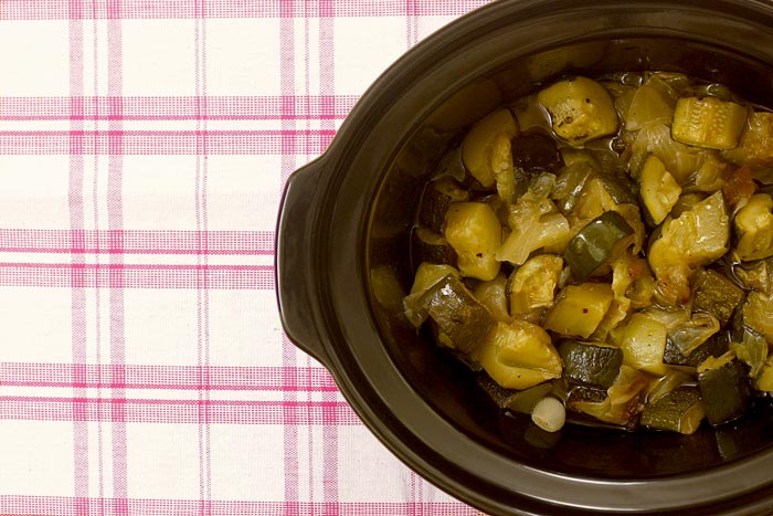 Zarangollo murciano. Receta para Crock Pot