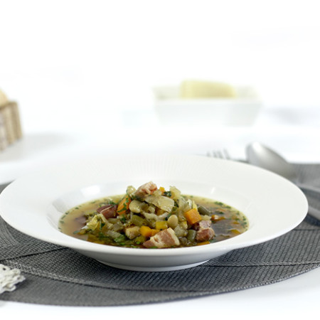 Sopa minestrone. Recetas de cenas para crock pot