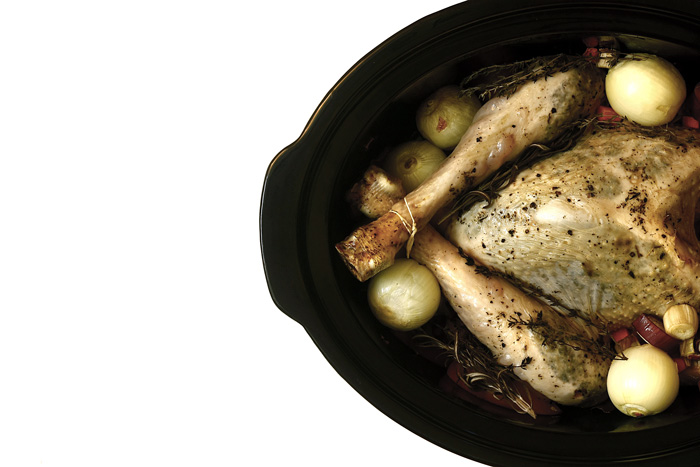Pavo asado. Receta de Navidad para Crock Pot