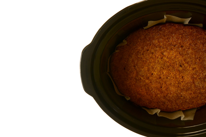 Blondie de turron de yema. Receta de Navidad para Crock Pot