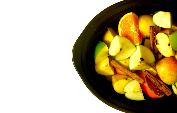 bebida de manzana. Receta para Crock Pot