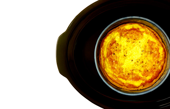 Quiche lorraine. Receta para Crock Pot