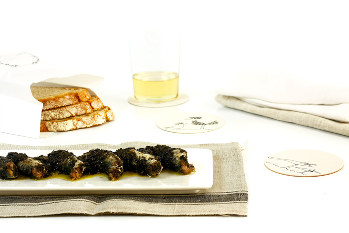 Sardinas con tapenade. Recetas de cenas para crock pot
