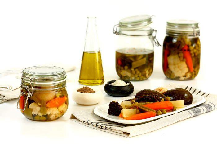 Verduras encurtidas. Recetas de cenas para crock pot