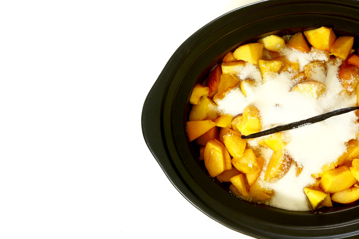Mermelada de melocotón y vainilla. Receta para Crock Pot