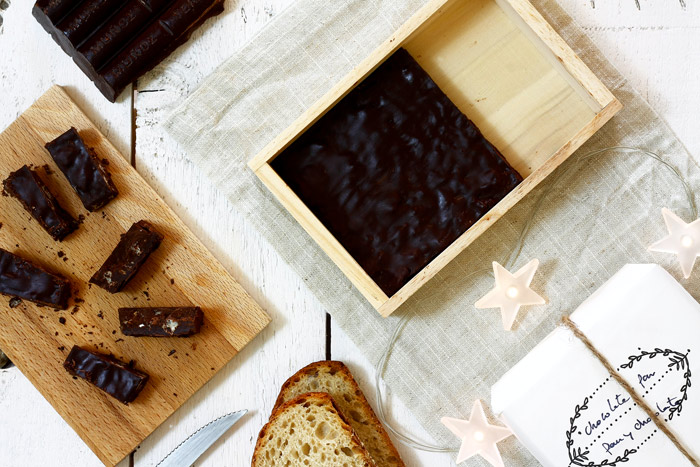 Turrón de pan con chocolate. Receta para Crock Pot