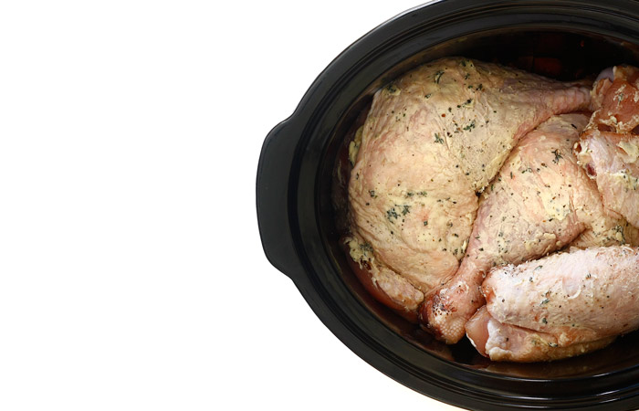 Pavo asado low cost. Receta para crock pot
