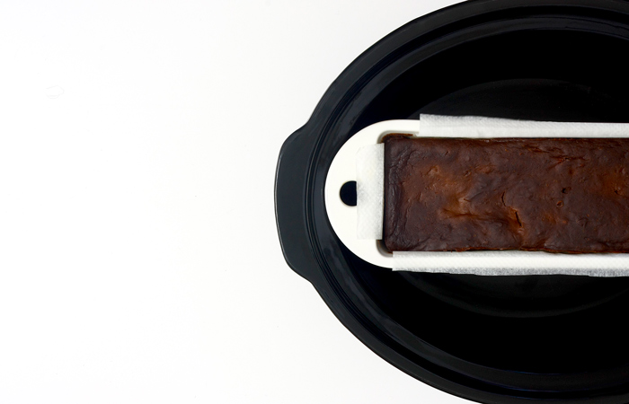 Fondant de chocolate y peras en crock pot