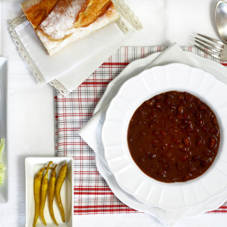 Alubias de Tolosa al estilo de El Frontón. Receta para crock pot