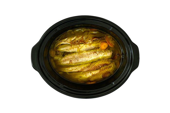 Caballa en escabeche. Receta para crock pot o slow cooker