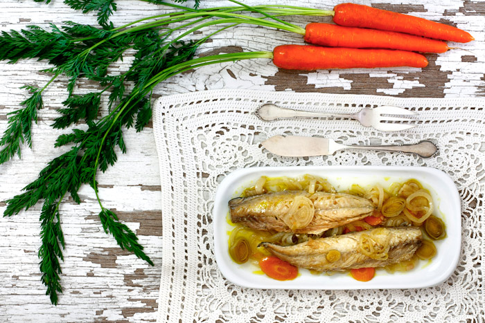 Caballa en escabeche. Receta para crock pot o slow cooker