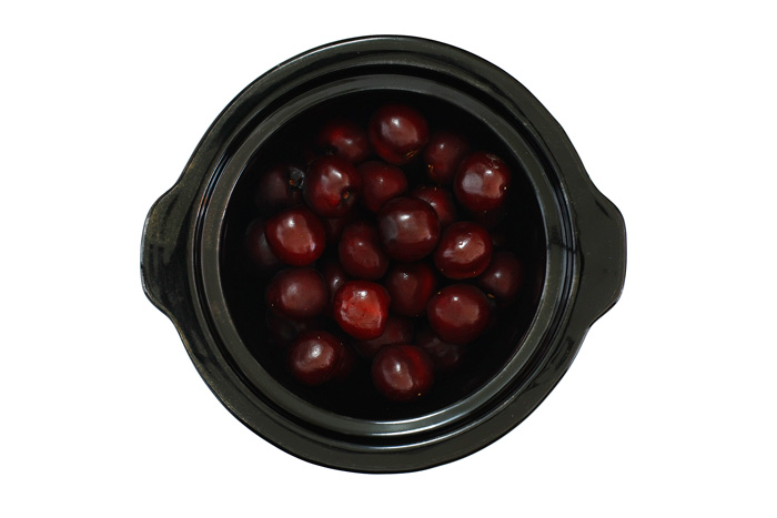 Cerezas confitadas. Receta para crock pot o slow cooker