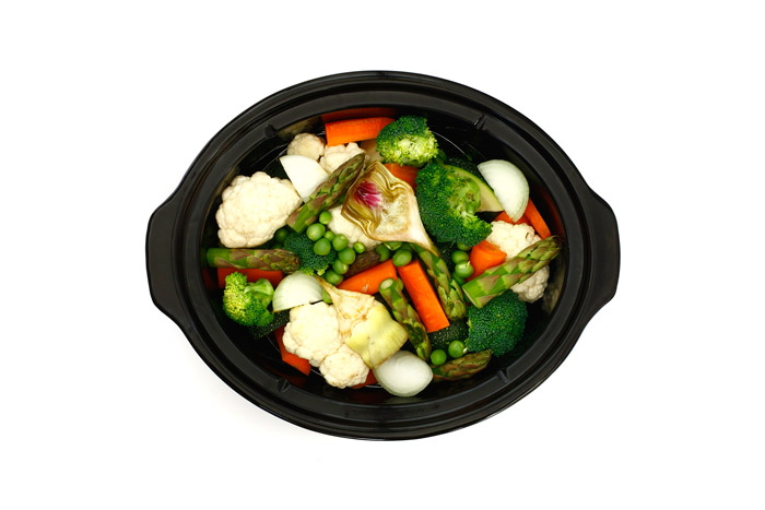 Verduras asadas. Receta para crock pot o slow cooker