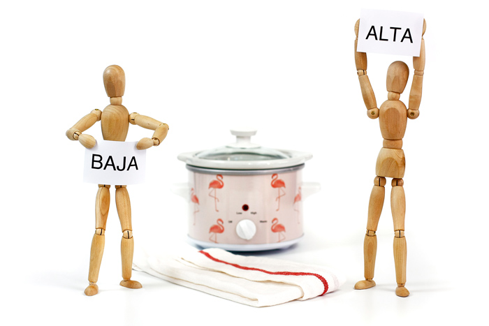 ALTA y BAJA. Cuándo cocinar en cada función