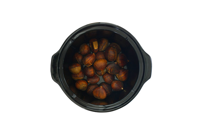 Castañas asadas. Receta para crock pot o slow cooker