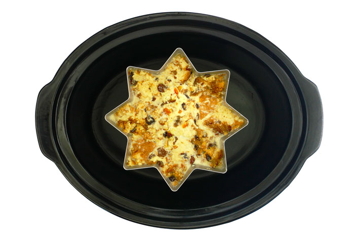Pudin de panettone. Receta para crock pot o slow cooker