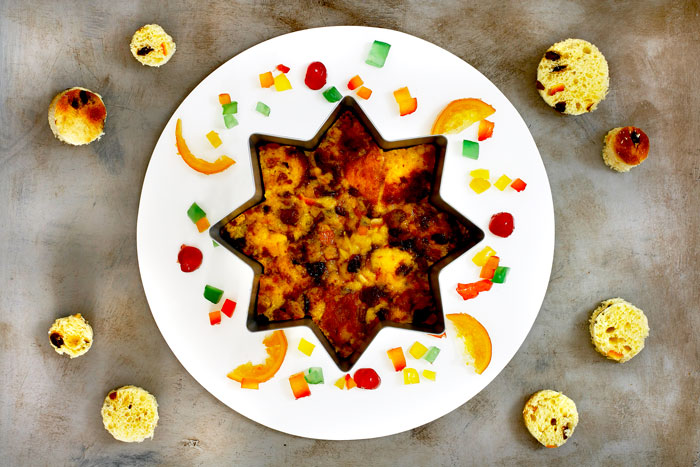 Pudin de panettone. Receta para crock pot o slow cooker