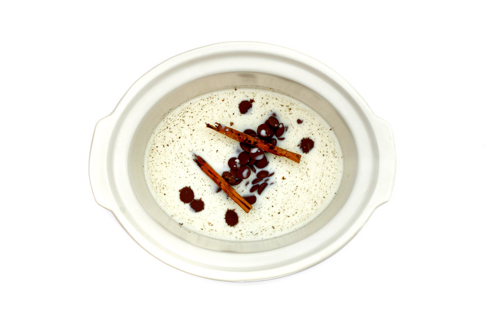 Chocolate caliente a la canela. receta para crock pot o slow cooker